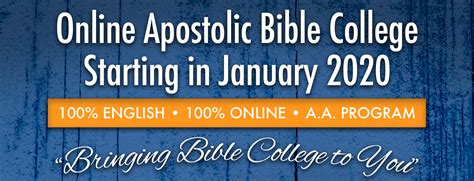 apostolic bible college online
