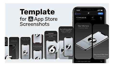 App Store Screenshot Template IPhone s Illustrations