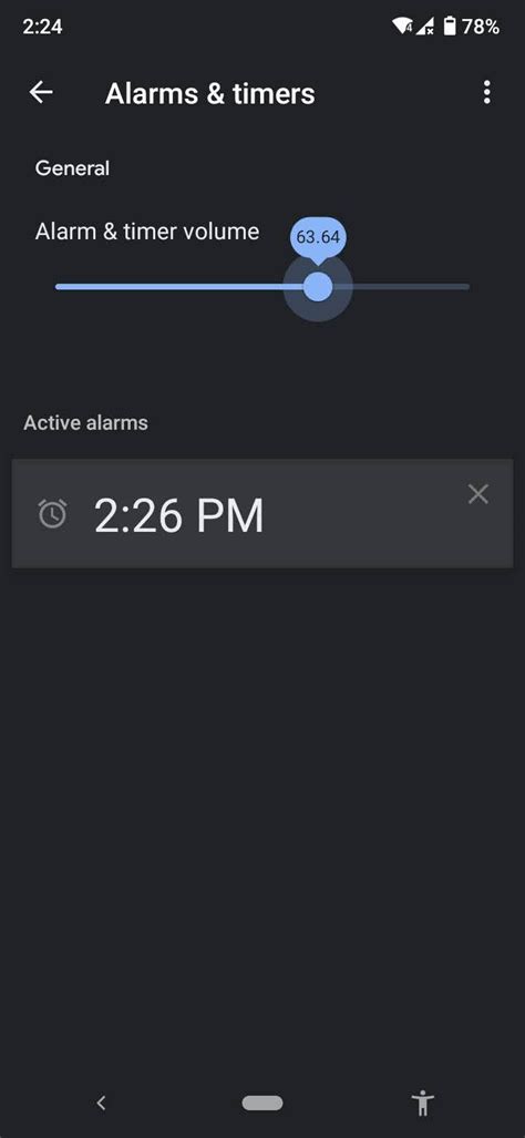 App Alarm Volume
