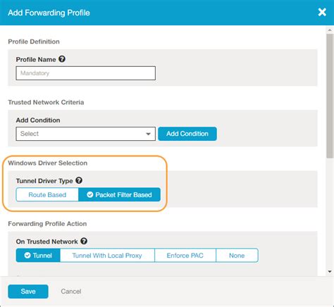 app profile and forwarding profile zscaler