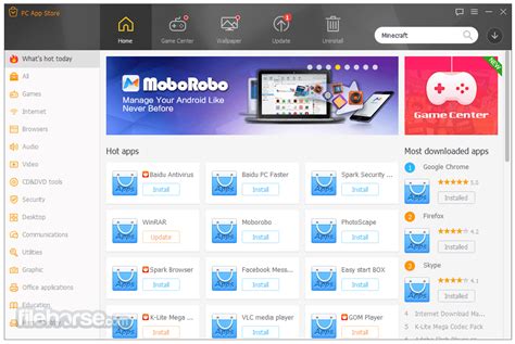 App Store PC interface