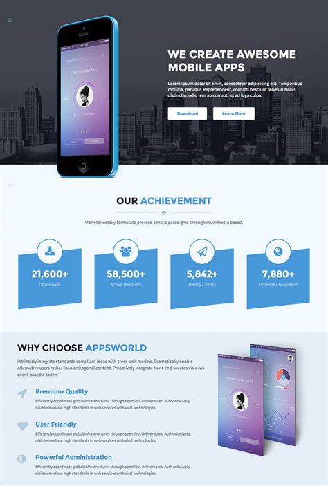 App Template Wordpress