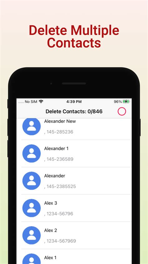 app to delete multiple contacts