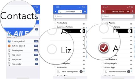 app.to delete multiple contacts at once