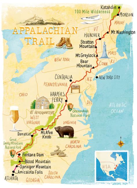 Appalachian Trail Map Book