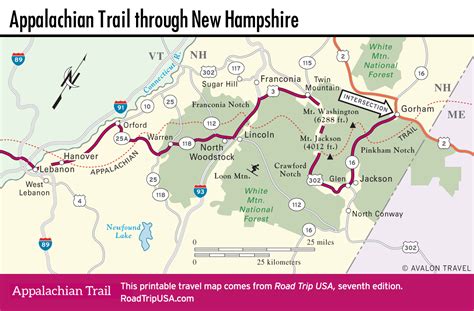 Appalachian Trail Map Hanover Nh