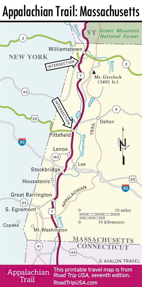 Appalachian Trail Map Massachusetts