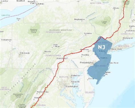Appalachian Trail Map New Jersey