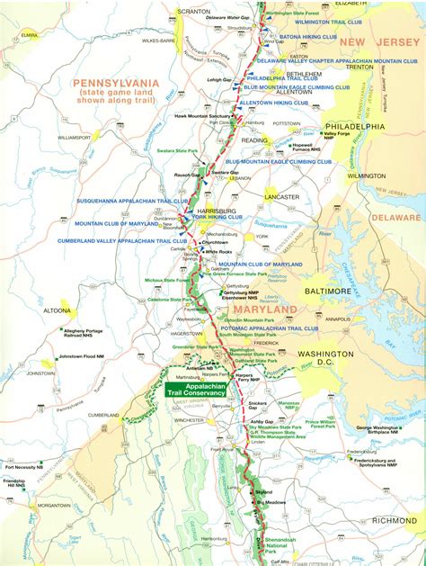 Appalachian Trail Map Pa Pdf