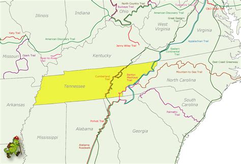 Appalachian Trail Map Tennessee