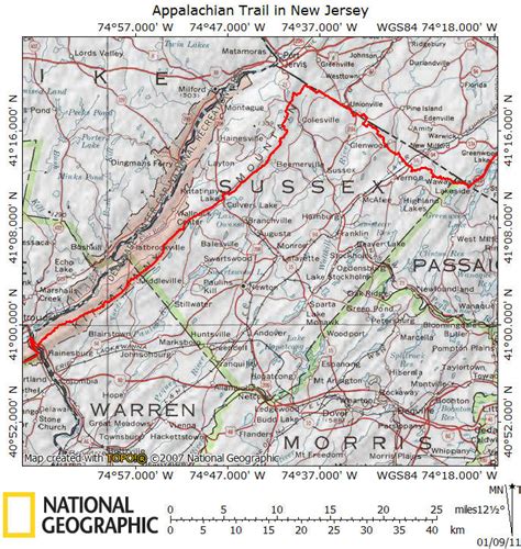 Appalachian Trail Map Vernon Nj