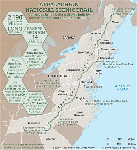 Appalachian Trail Us Map