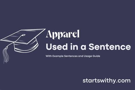 Apparel Example In Sentence