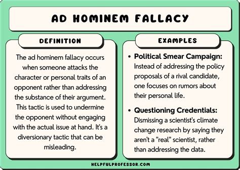 appeal to the person ad hominem