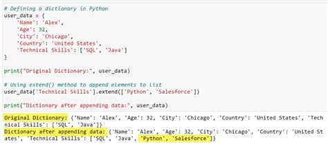append key value to dictionary python