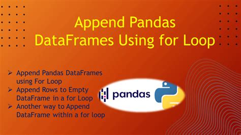 append multiple dataframes pandas in loop