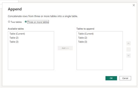 Append Tables In Python