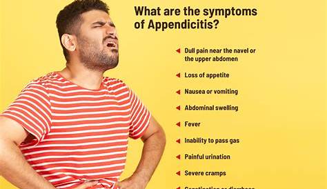 Appendix Symptoms In Male Appendicitis Causes, , Treatment, Diagnosis And
