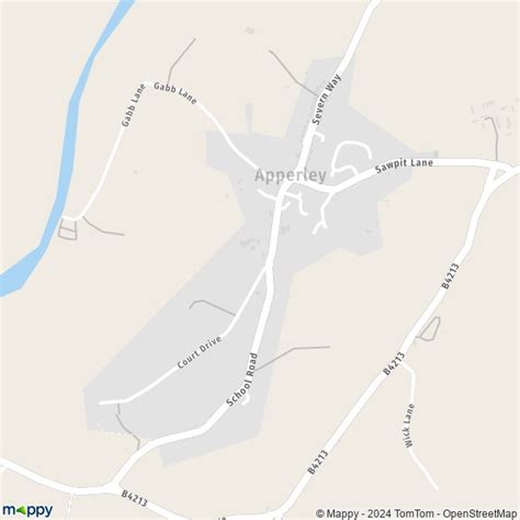 Apperley Gloucestershire Map
