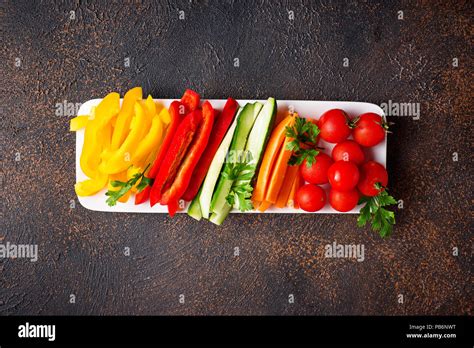 appetizers with fresh vegetables