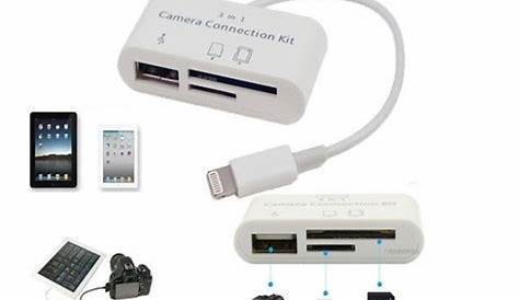 Apple Camera Connection Kit Iphone 4 In 1 USB SD Card Reader Adapter