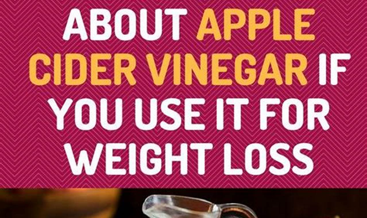 apple cider vinegar recipes for weight loss