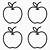 apple cut out printable