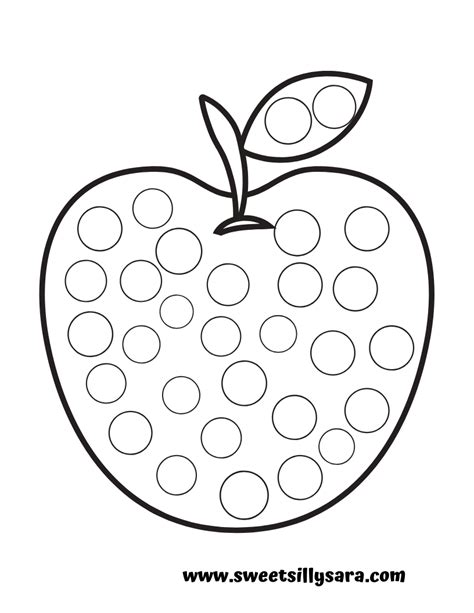 Apple Dot Painting Printable: A Fun And Creative Activity For All Ages