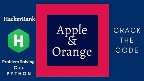 Apple And Orange Hackerrank Solution In Python 3