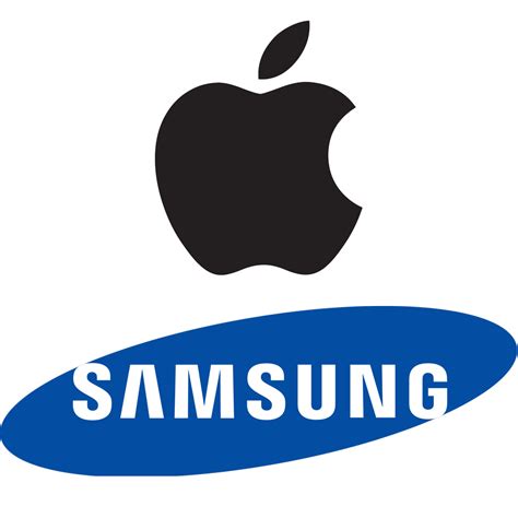 apple and samsung logo