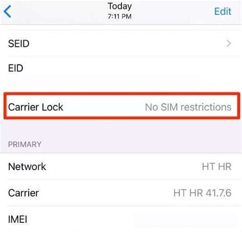 Apple Carrier Unlock Request