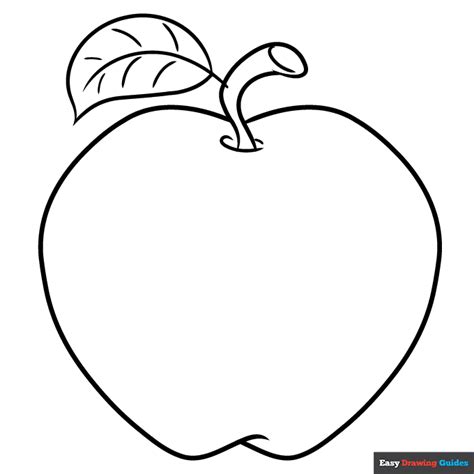 Apple Cartoon Coloring