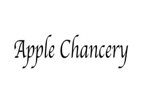 apple chancery bold