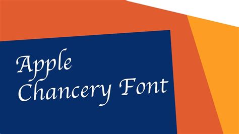 apple chancery font microsoft word