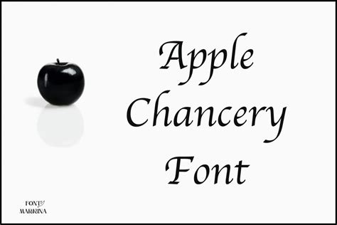 apple chancery font similar