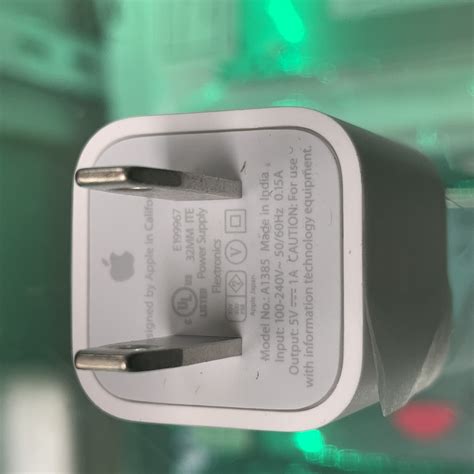 apple charger wattage