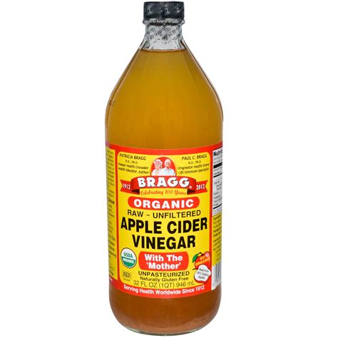 A bottle of apple cider vinegar
