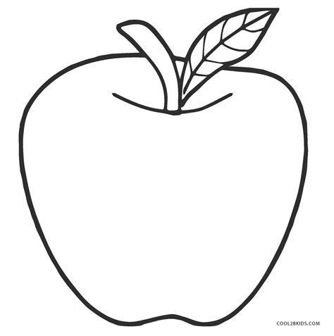 Apple Coloring Sheet Printable: Fun And Creative Activity For Kids