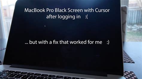 Apple Computer Black Screen With Cursor