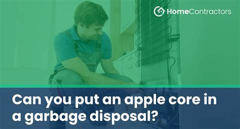 Apple Core In Garbage Disposal