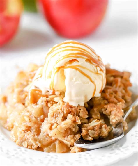 Apple Crisp Using Oatmeal Topping
