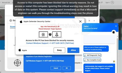 apple defender security warning on ipad