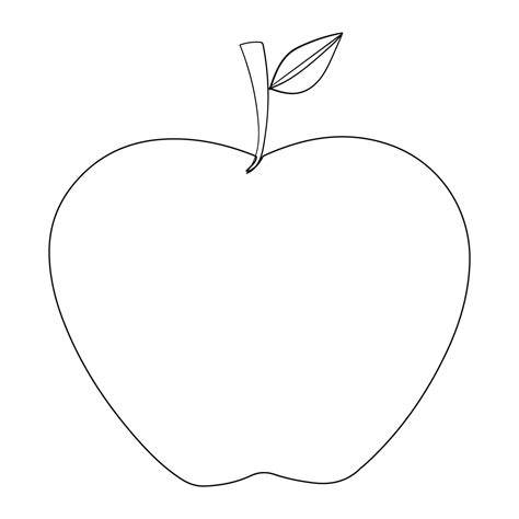 apple drawing template