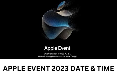 apple event 2023 date and announcements