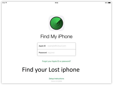 apple find my iphone web page