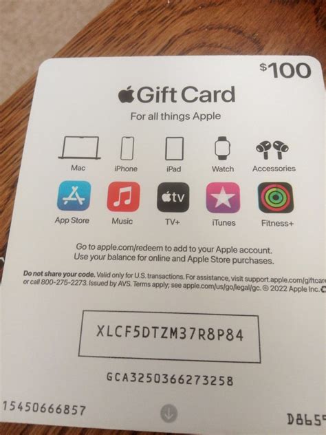 apple gift card use