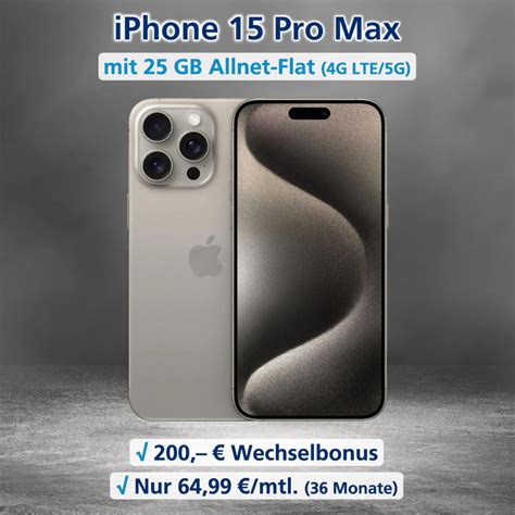 apple iphone 15 pro max mit vertrag