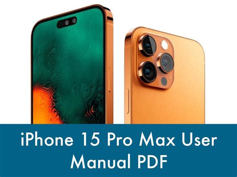 apple iphone 15 pro max user manual