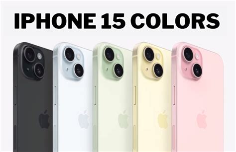 apple iphone colors 15