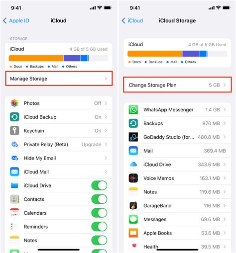 apple iphone storage plans